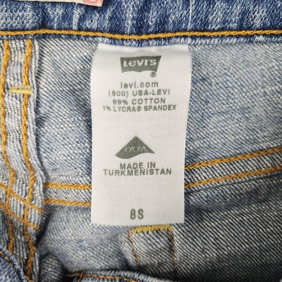 Levi's Jeans Womens Size 8 Curvy Bootcut Mid Rise 515 Stretch Blue Denim Ladies - Picture 8 of 12